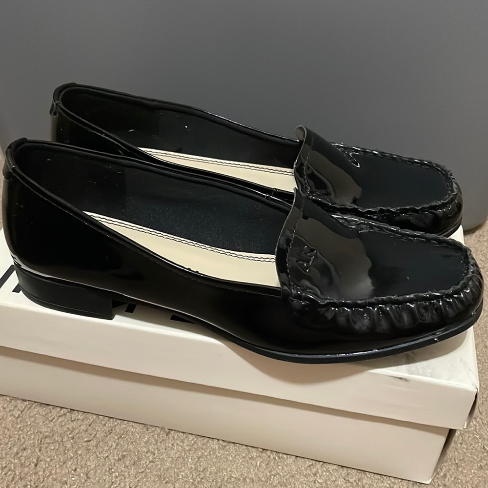 Anne Klein Black Loafers